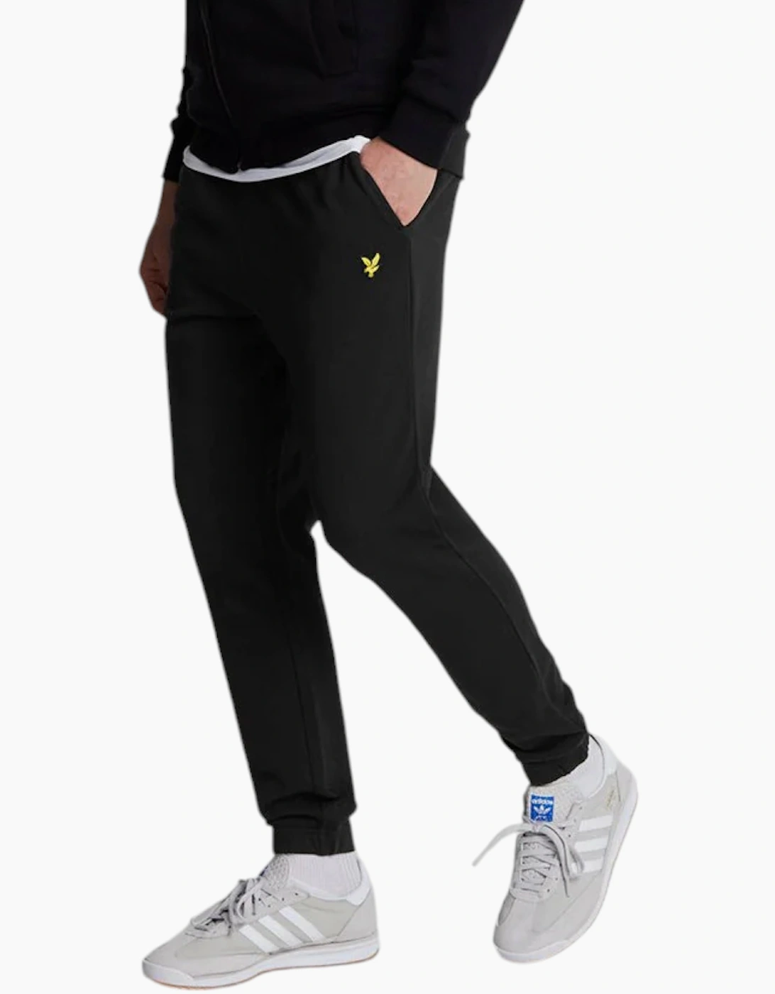 Lyle And Scott Men's Black Lyle & Scott Jogger Fleece Bottom Sweatpants Casual Trousers Sports  32/30/31 S