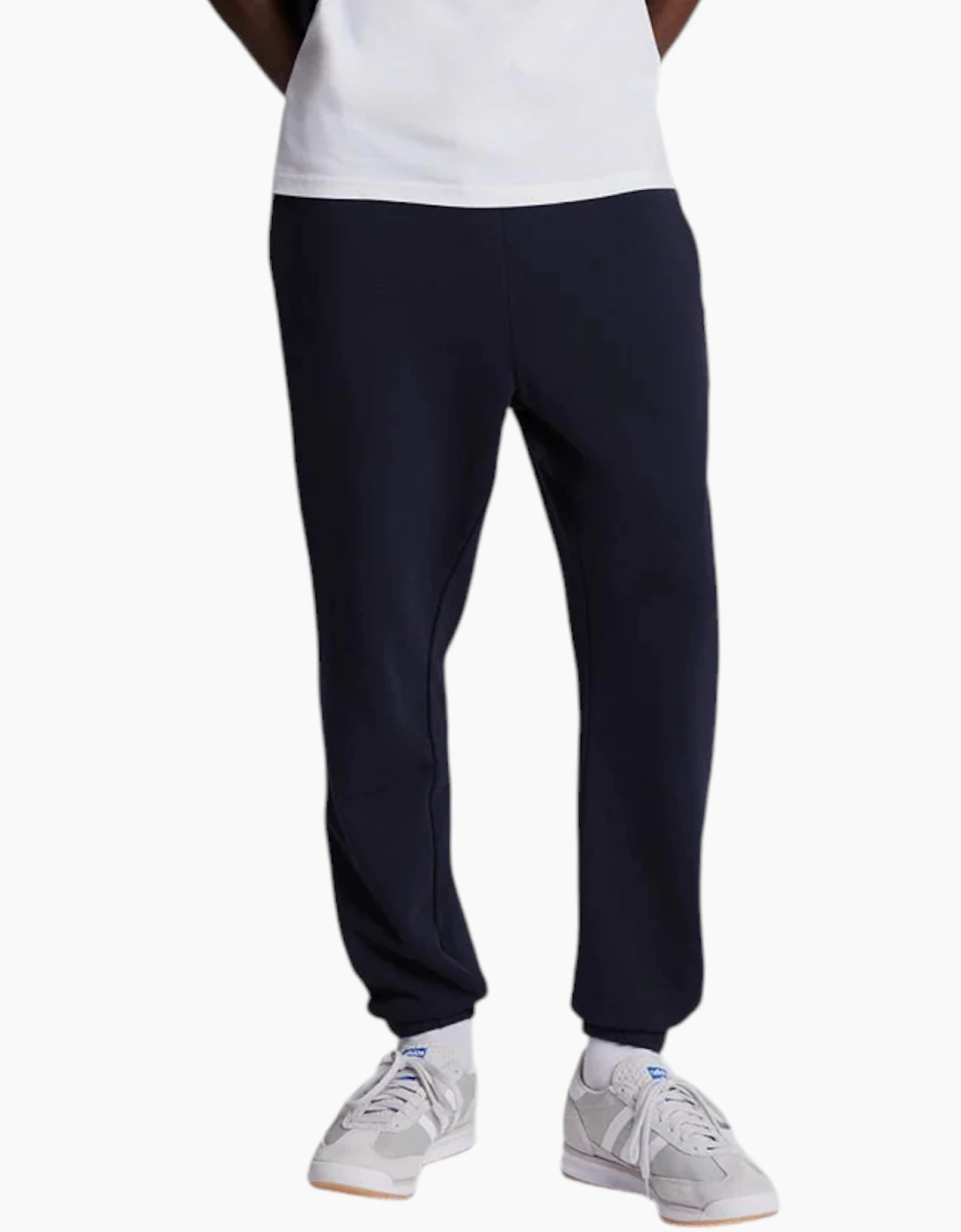 Lyle And Scott Men's Navy Lyle & Scott Jogger Fleece Bottom Sweatpants Casual Trousers Sports  32/30/31 S