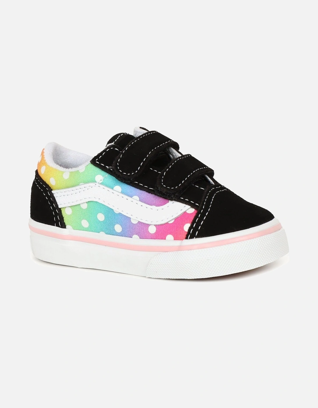 Girl's Old Skool V Tod Girls Infant Canvas Shoes - Black - Size: 7
