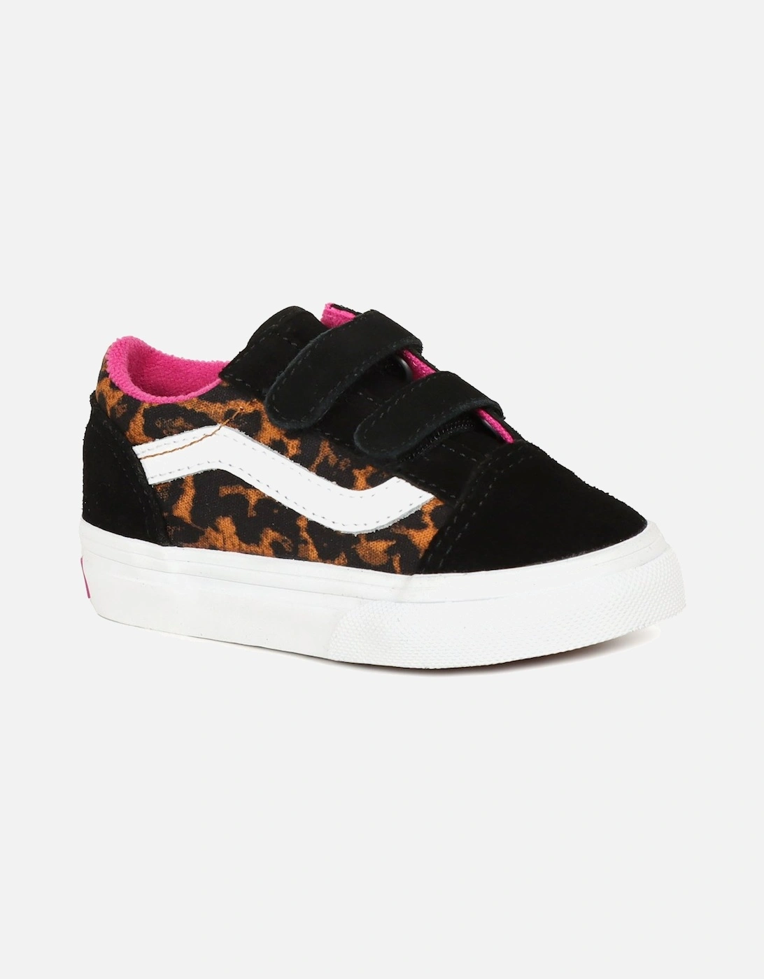 Girl's Old Skool V Tod Girls Infant Canvas Shoes - Black - Size: F (Standard)/8