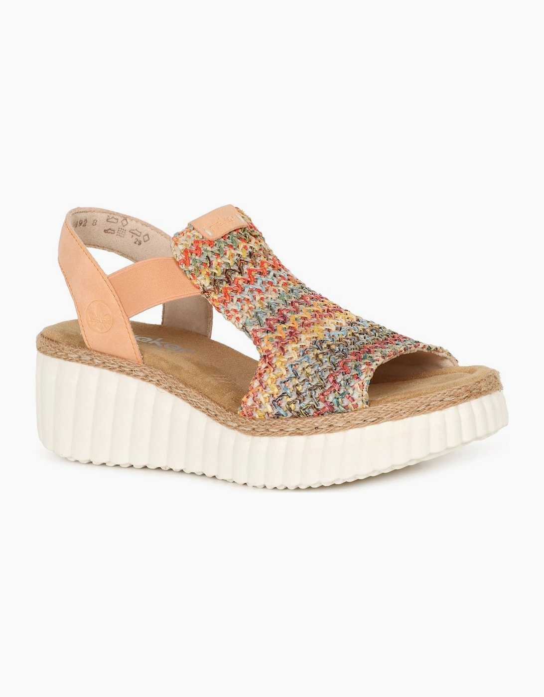 Rieker Women's Tan Puerto Rico Wedge Sandals - Size: 5