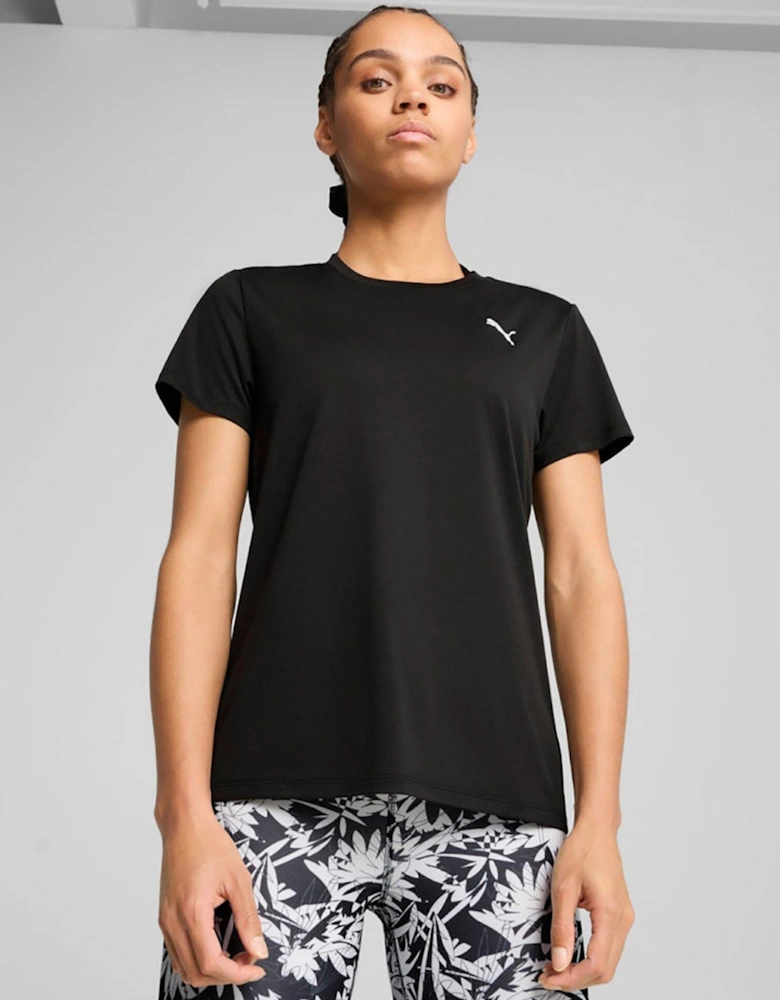 Womens Training Essential Crew T-Shirt - Black