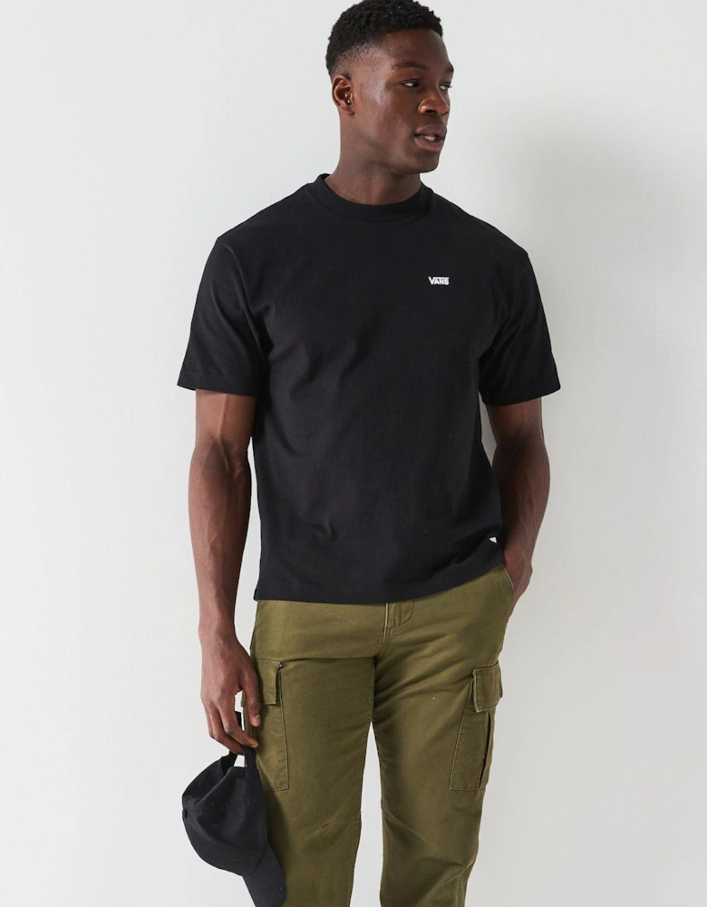 Mens Left Chest Logo Oversized T-shirt - Black