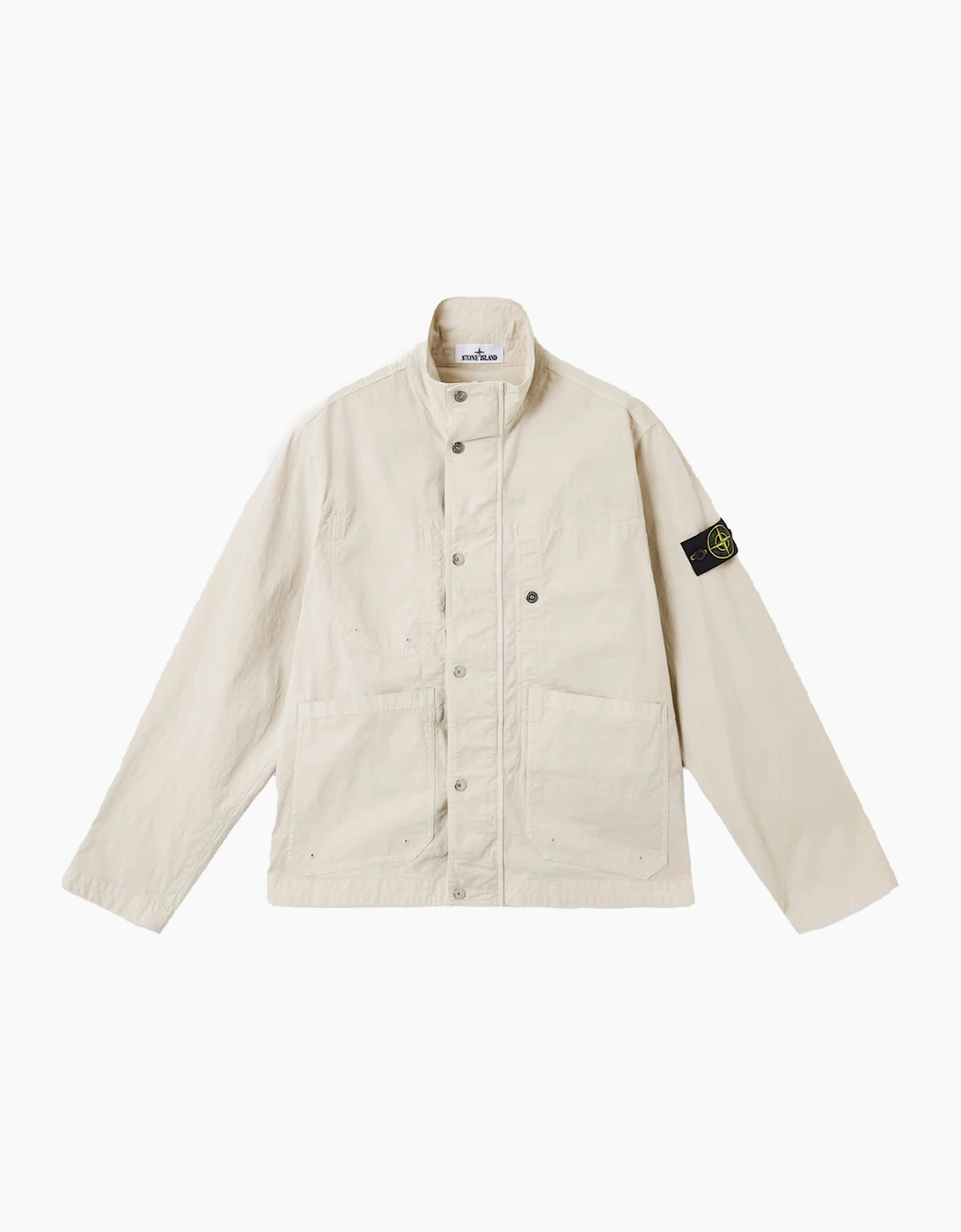 Stone Island Men's 4100044 Mil-Spec Compass Jacket Sand - Cream/Brown - Size: 38/Regular