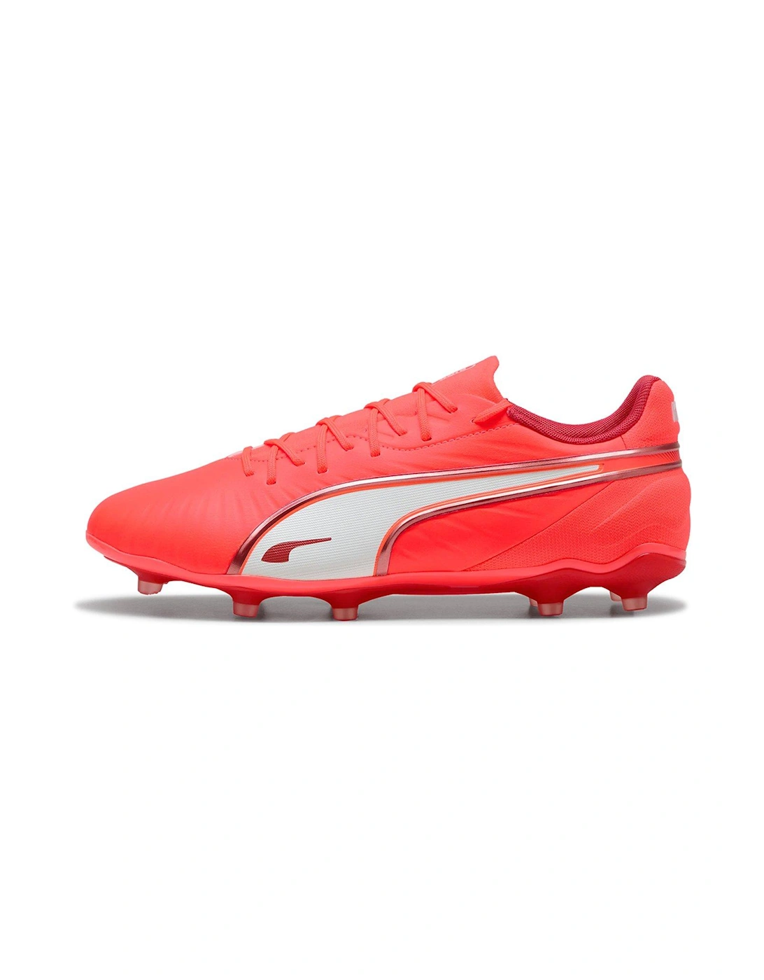 Mens King Match Firm Ground Football Boots - Red - Red, 7 of 6