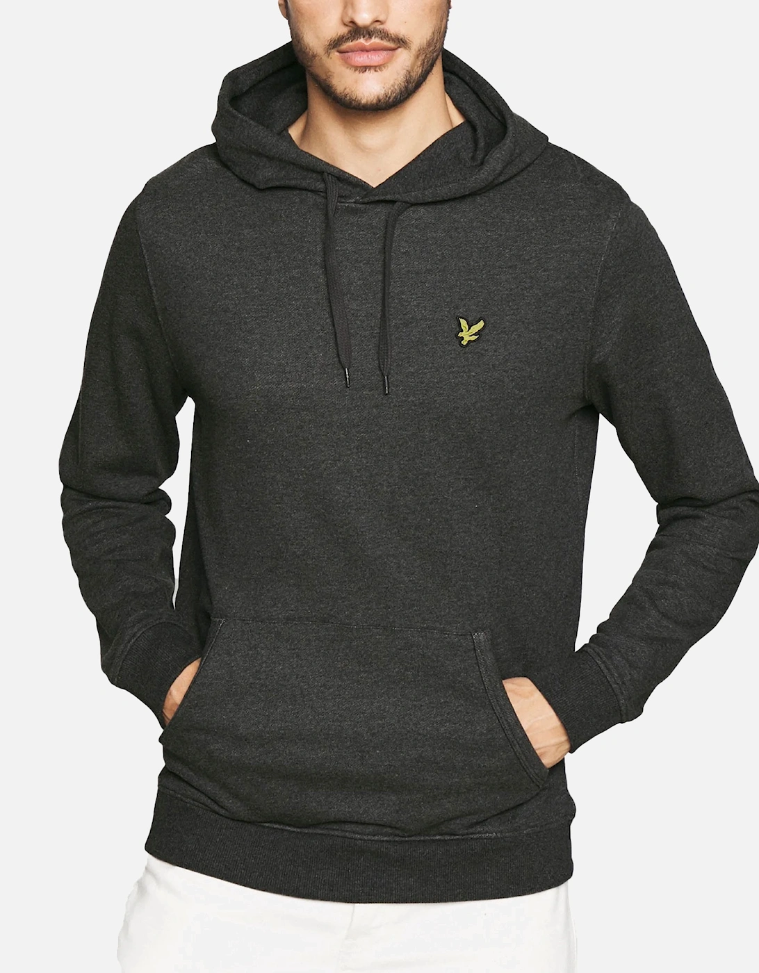 Men's Lyle and Scott ML416VOG Men Hoodies Long Sleeve Winter Pullover Hooded Jumpers - Grey - Size: 36