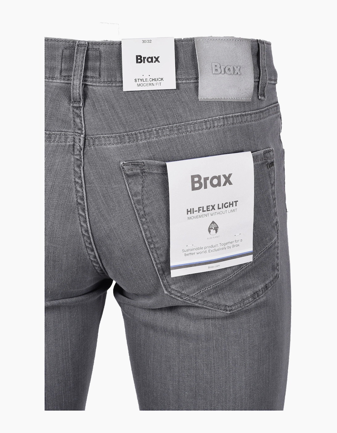Brax Men's Grey Chuck Denim Jeans - : 36/32 36W32l