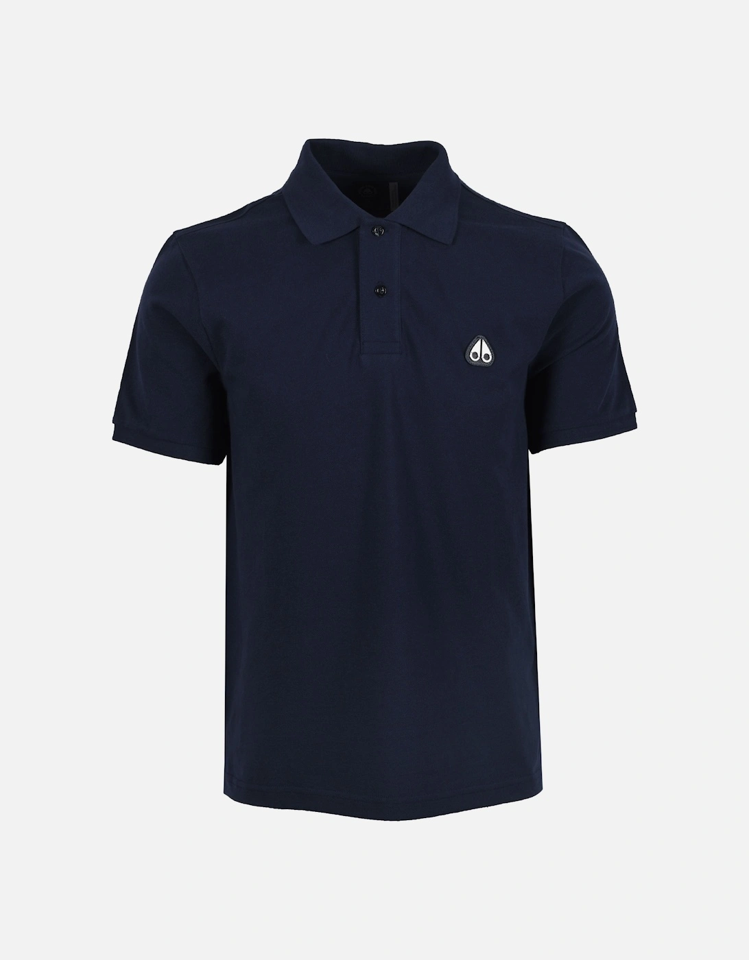 Men's Moose Knuckles Everett Polo Shirt Navy - Size: 44