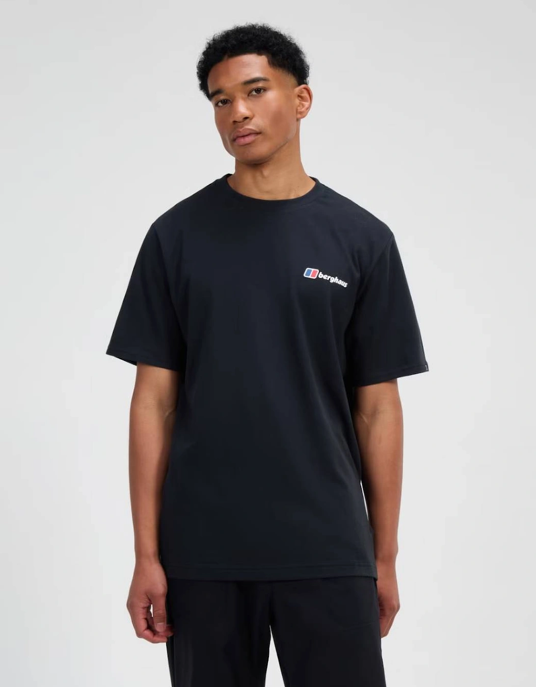 Berghaus Men's Black Class Logo Tee Jet - : 38/Regular Medium