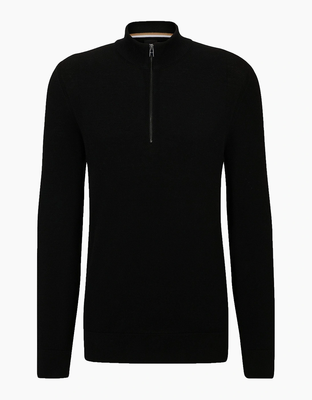 Hugo Boss Men's Black Boss E-Brando-P Half Zip Knitwear  38 Size M