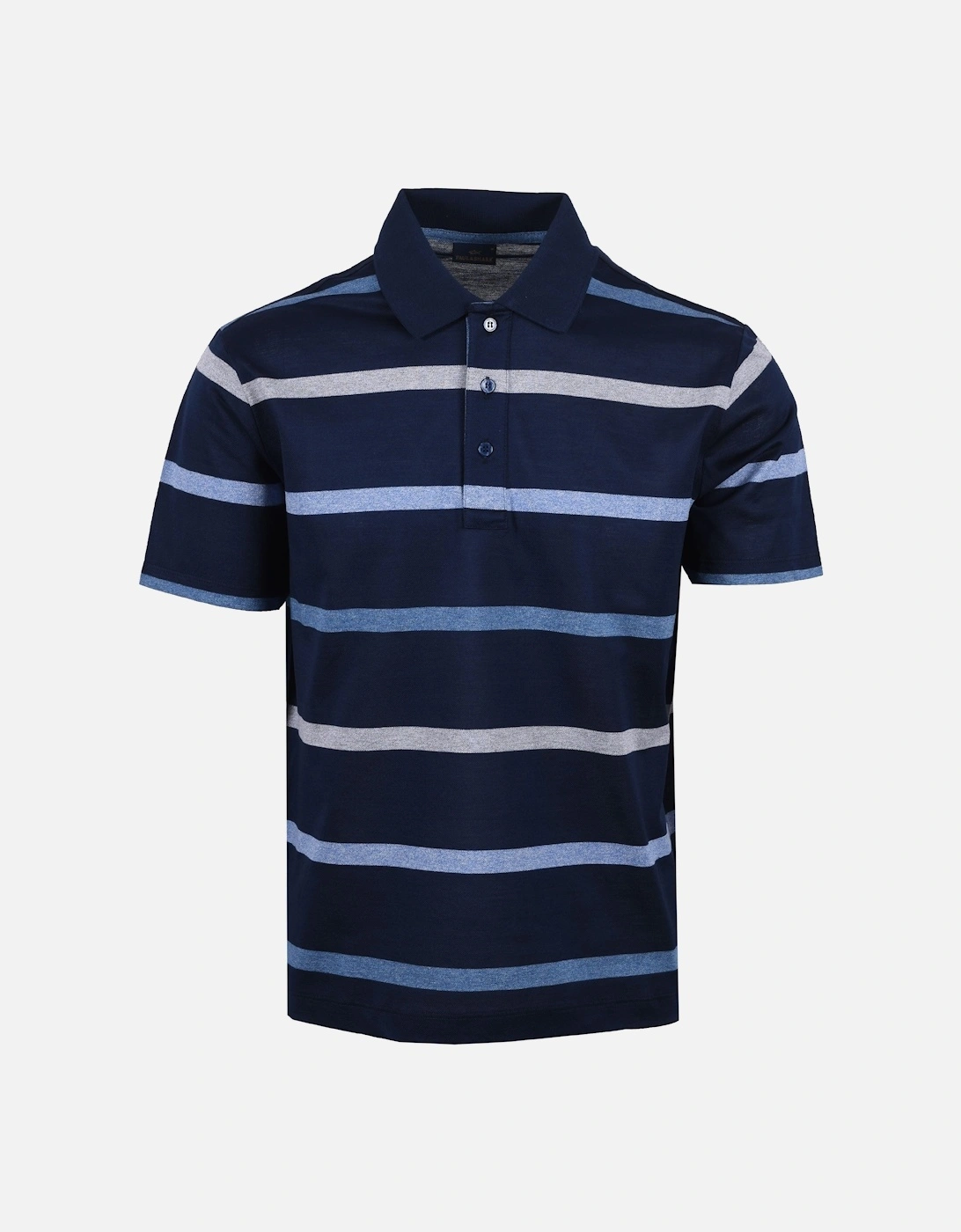 Paul & Shark Men's Multi/Blue Paul And Shark Polo Shirt Navy Stripe - : 40/Regular L