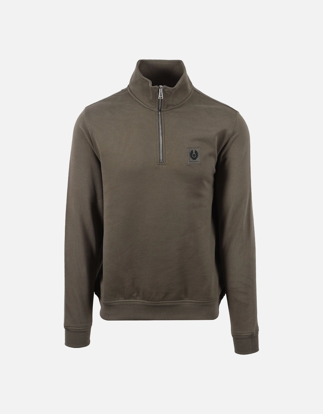 Belstaff Men's Surplus Green Half Zip Sweatshirt - : 38 Size M