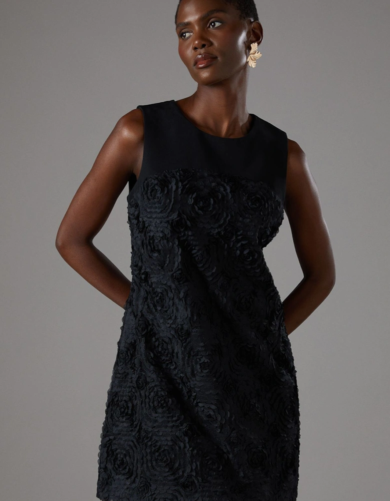 3D Texture Mini Dress
