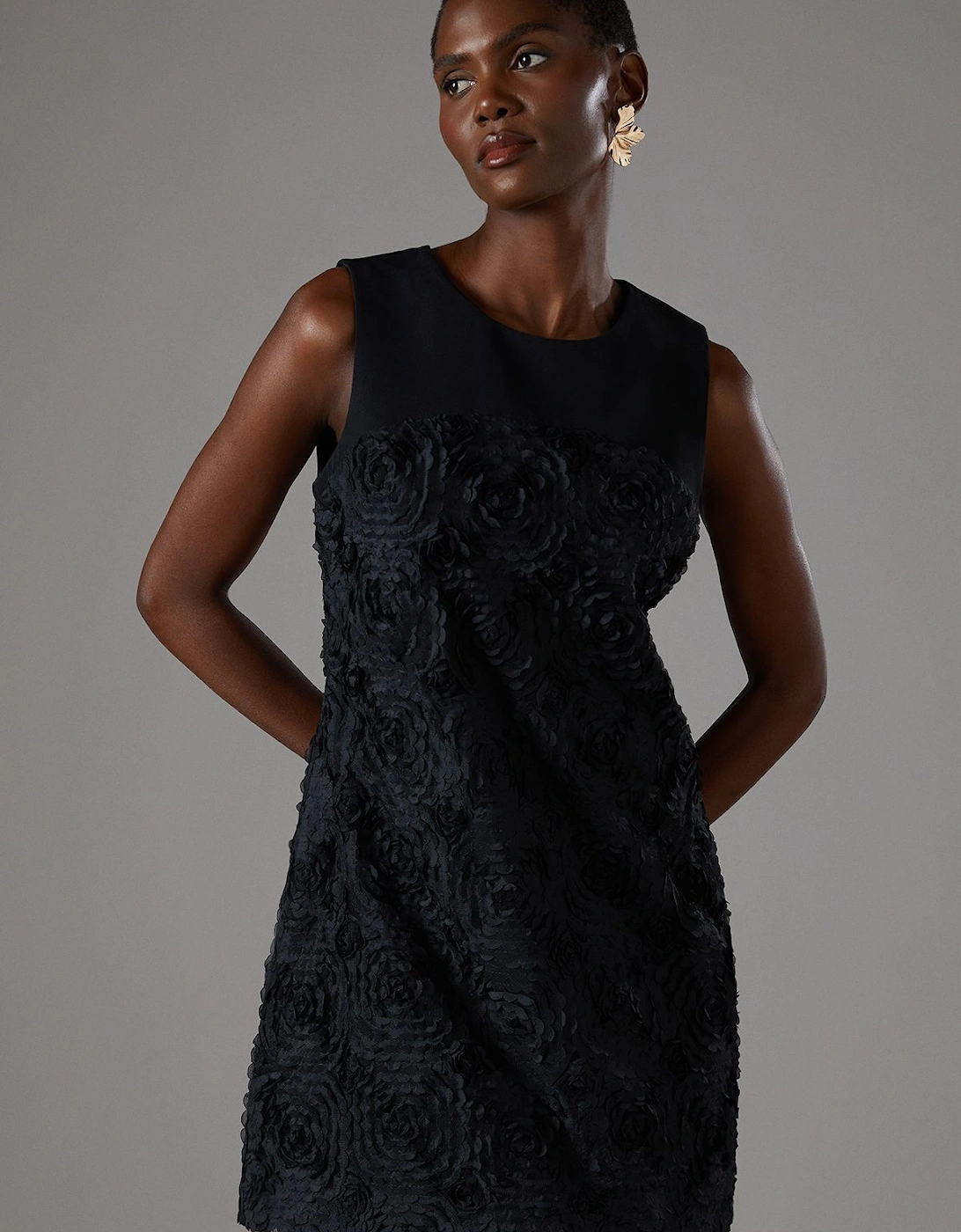 3D Texture Mini Dress, 2 of 1
