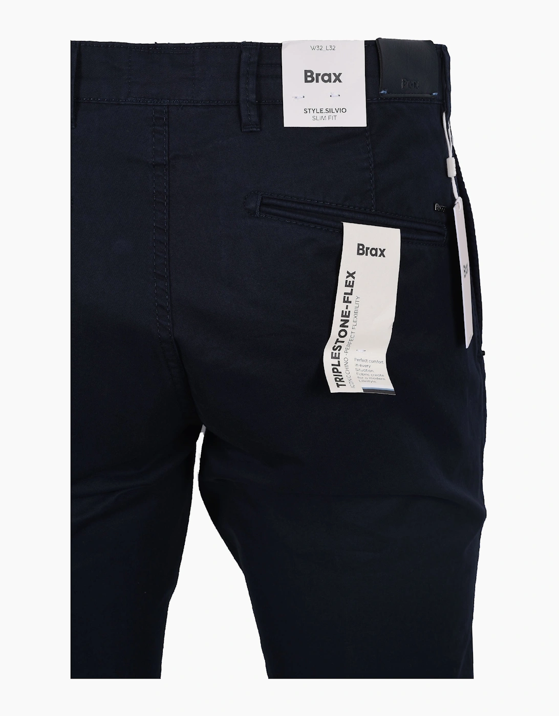Men's Brax Silvio Cotton Chino Navy - Size: 30