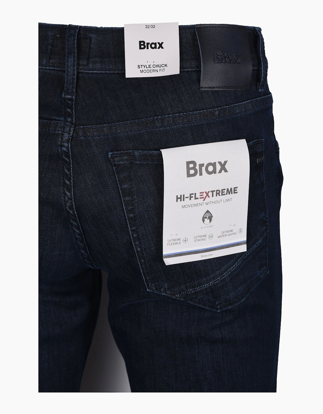 Men's Brax Chuck Denim Jeans Dark Denim - Navy - Size: 34/32