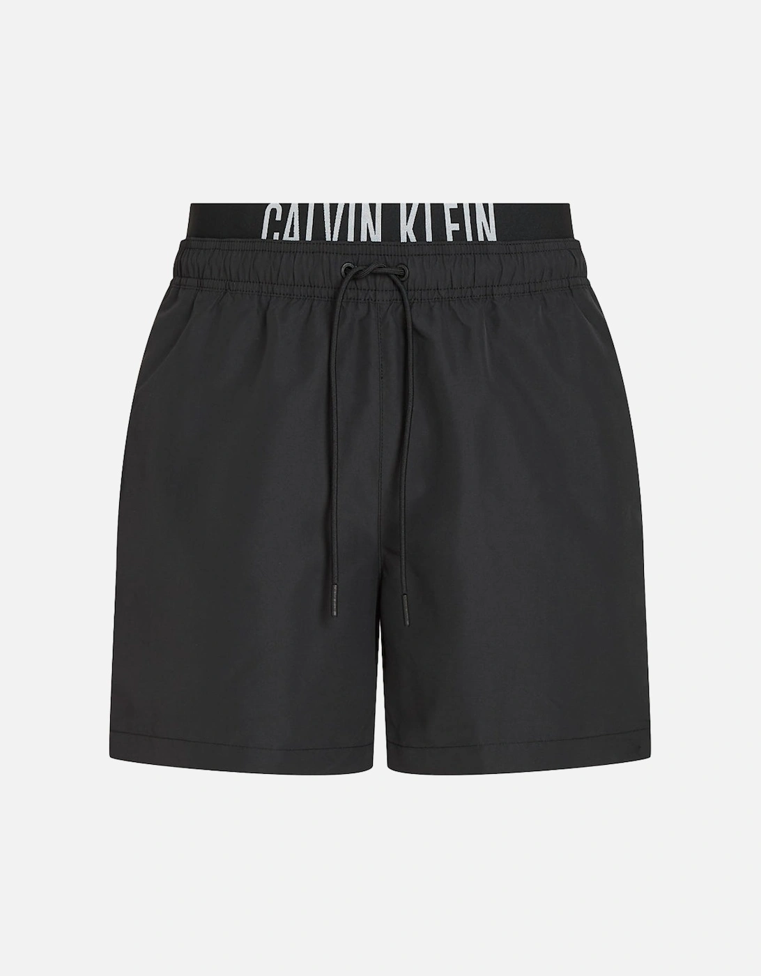 Calvin Klein Men's Black Leg Length Double Waistband Swim Shorts, Pvh - : 32/34/35 Large