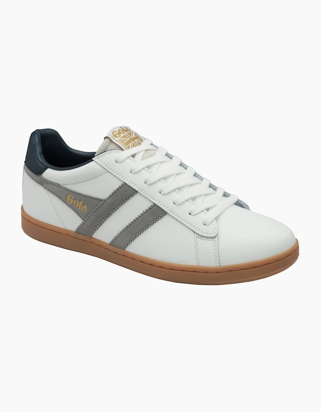 Gola Men's Equipe II Leather Mens Trainers - White - Size: 6