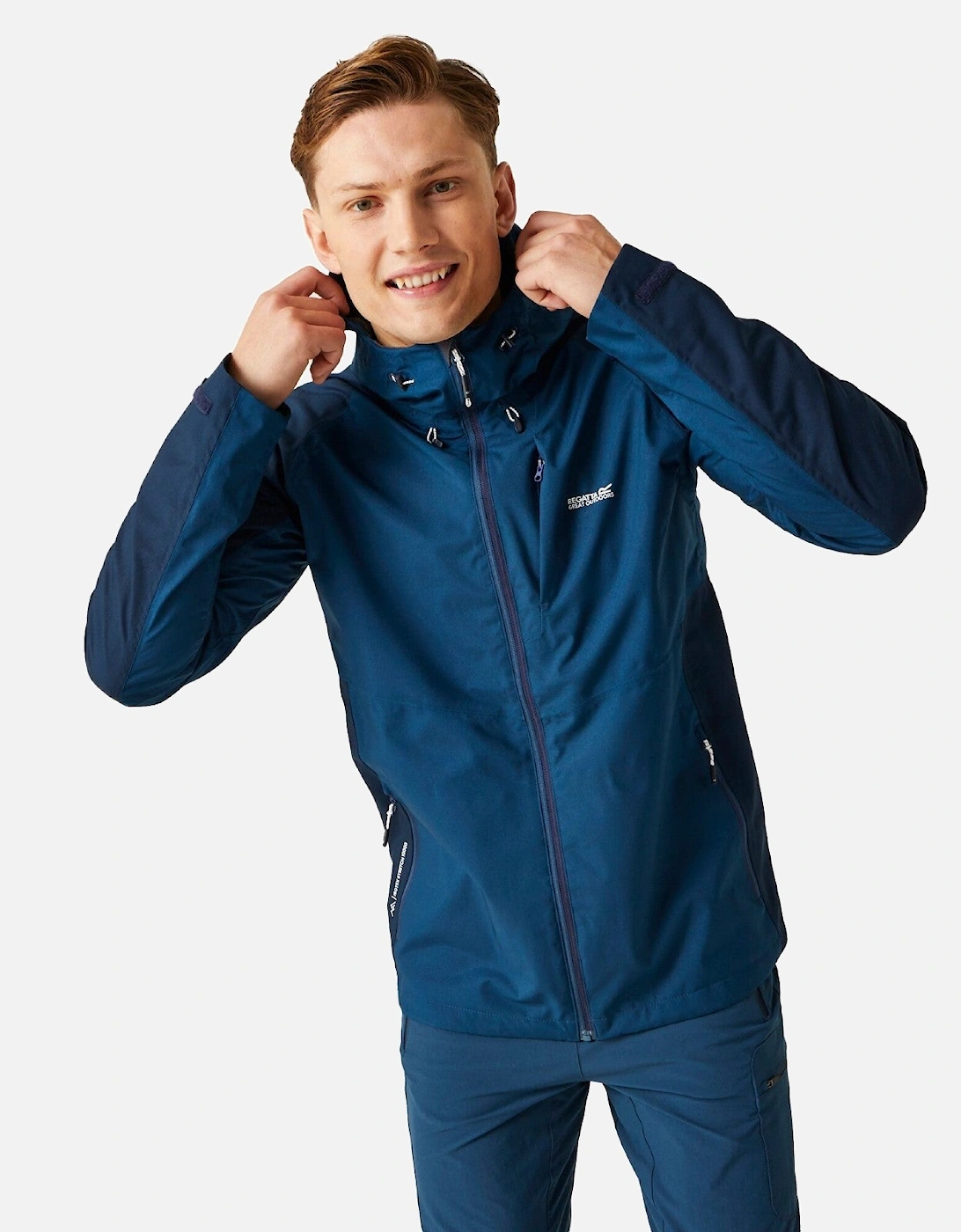 Mens Britedale Waterproof Walking Rain Jacket, 2 of 1
