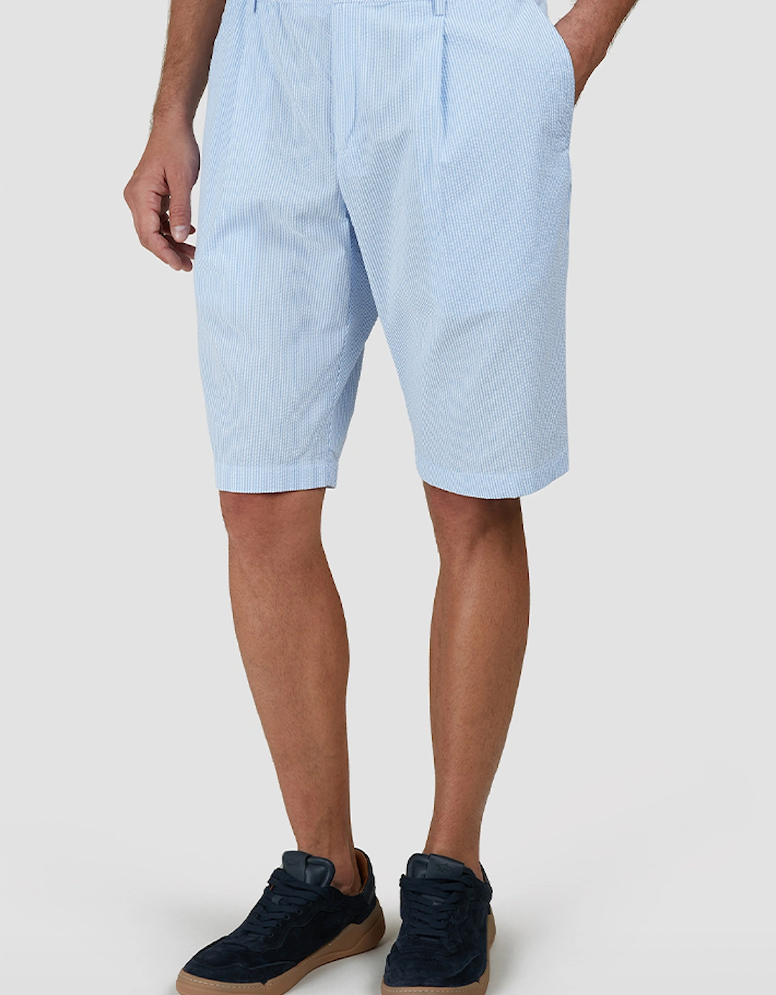 Paul & Shark Men's Riveria Seersucker Cotton Bermuda Shorts - 50 - Image 3
