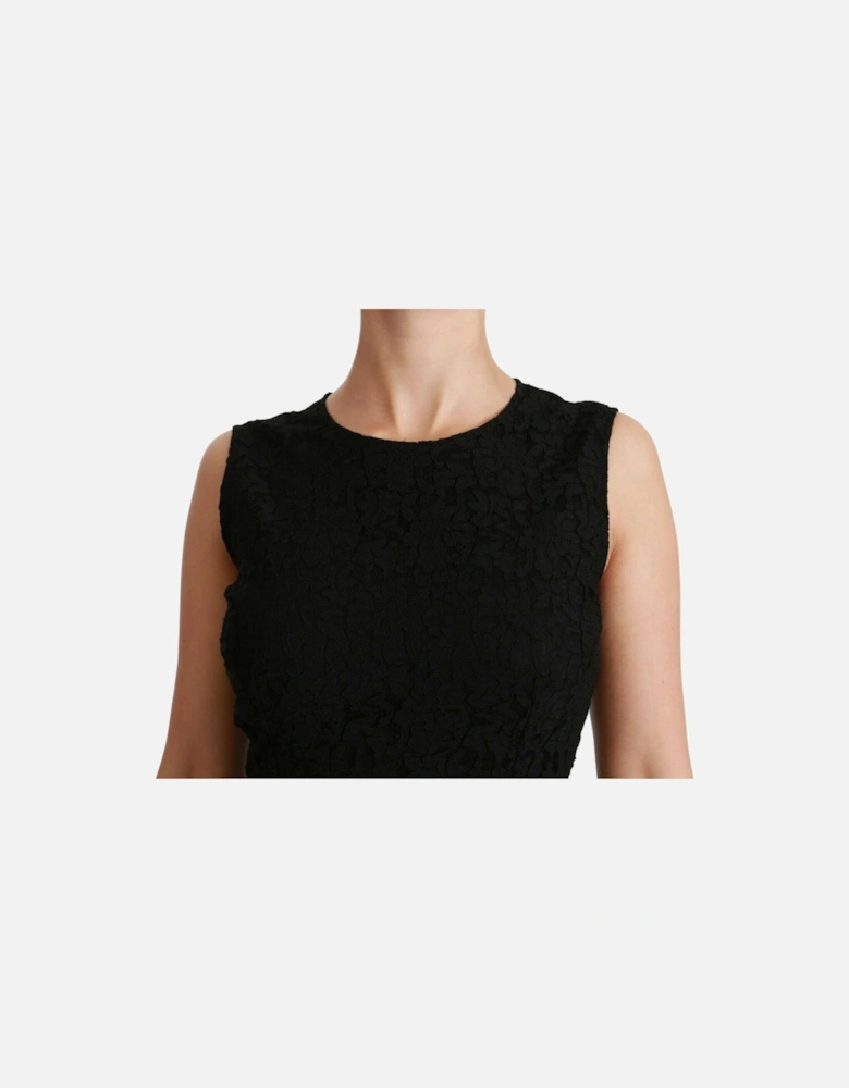 Lace Pencil Dress Black Midi Dress Women Dresses