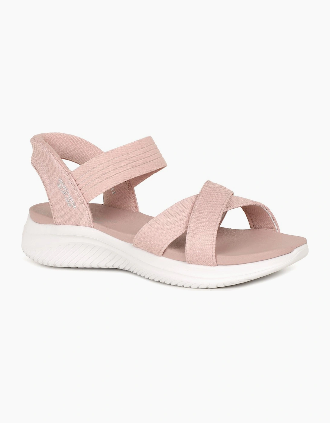 Skechers Women's Slip In Ultra Flex Womens Sandals - Pink - Size: 4