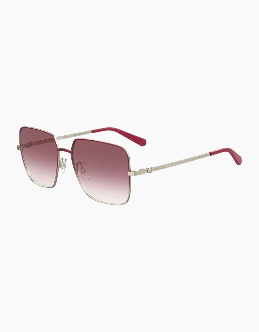 Women's Love Moschino Pink DS Lens Red Sunglasses - Size: ONE size