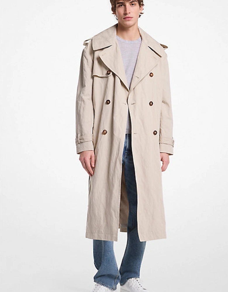 Inox Oversized Cotton Blend Trench Coat