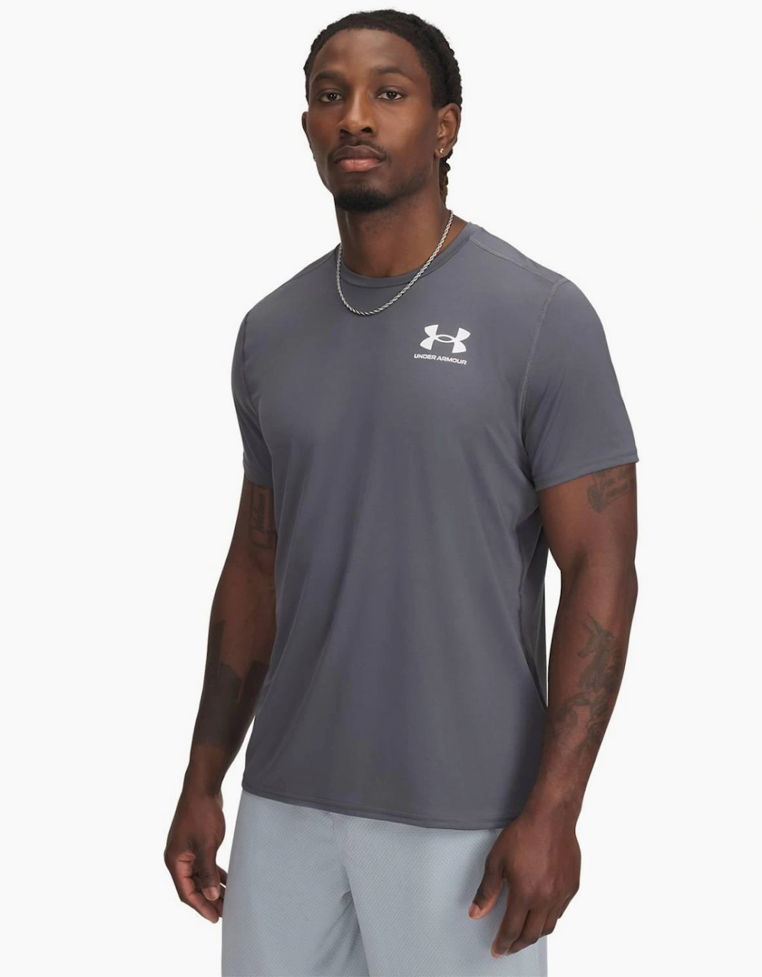 Under Armour Unisex Adult HeatGear T-Shirt - Black - Size: 10/8/36