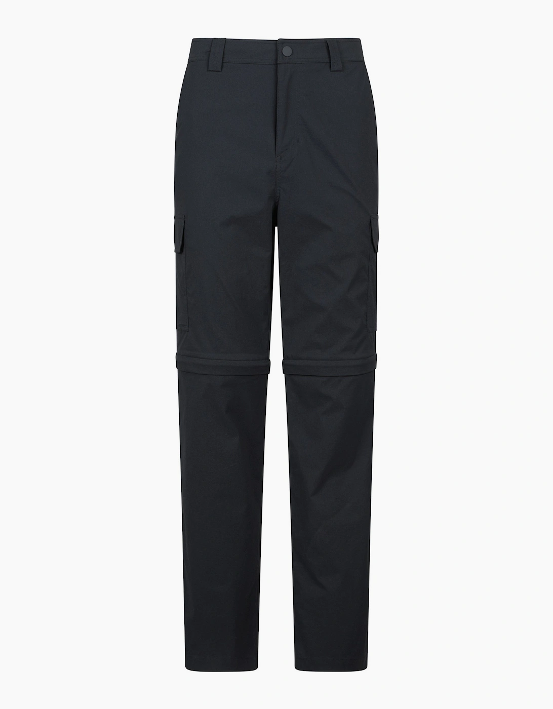 Mountain Warehouse Men's Black Delta Stretch Zip-Off Regular Cargo Trousers  44 44R
