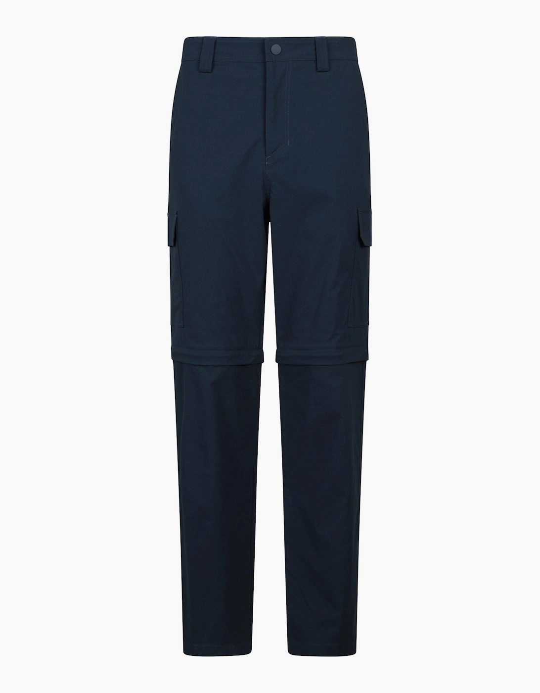 Mountain Warehouse Men's Navy Delta Stretch Zip-Off Regular Cargo Trousers  34 34R
