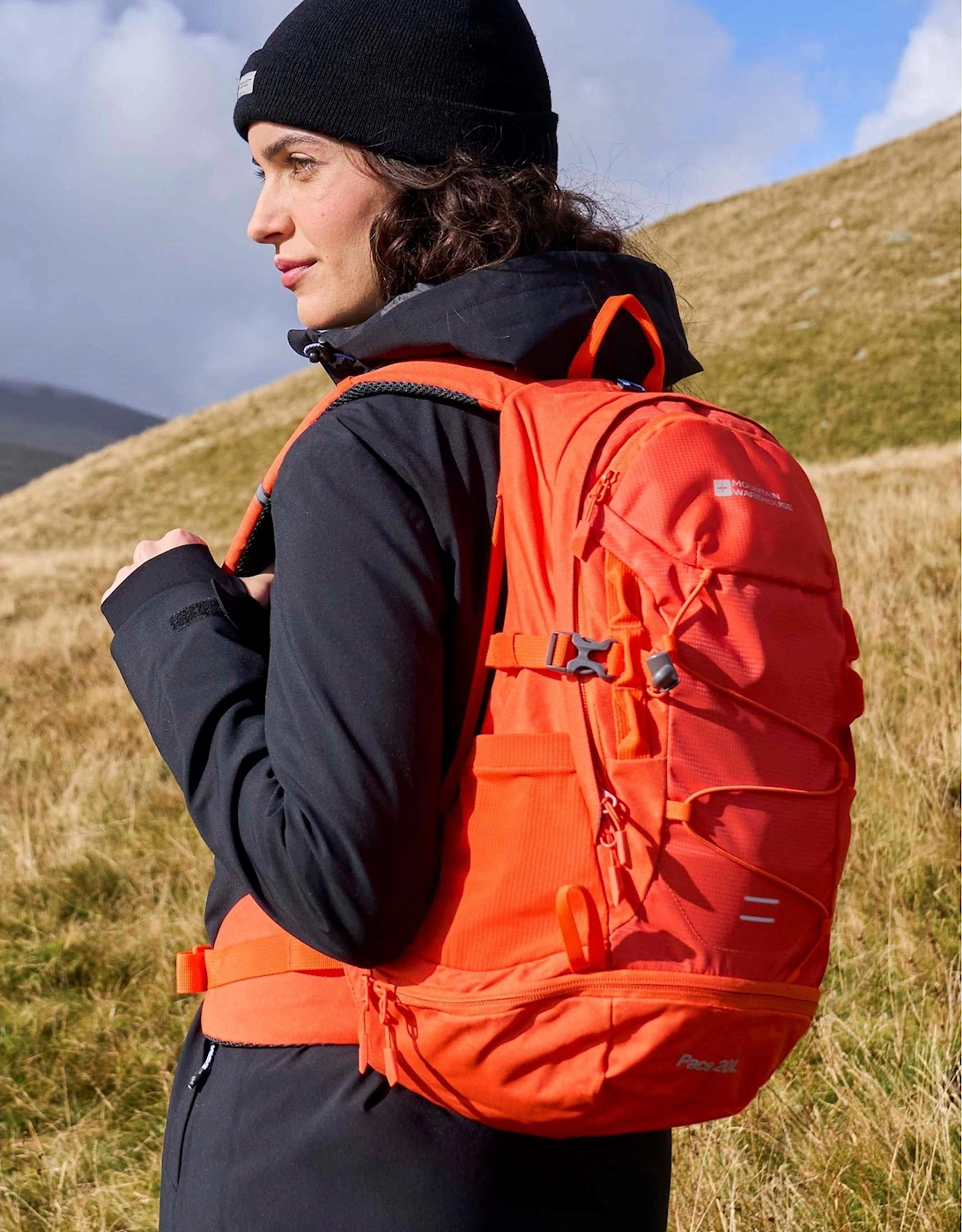 Mountain Warehouse Women's Red/Orange/Brown Pace 20L Backpack - Size: One Size