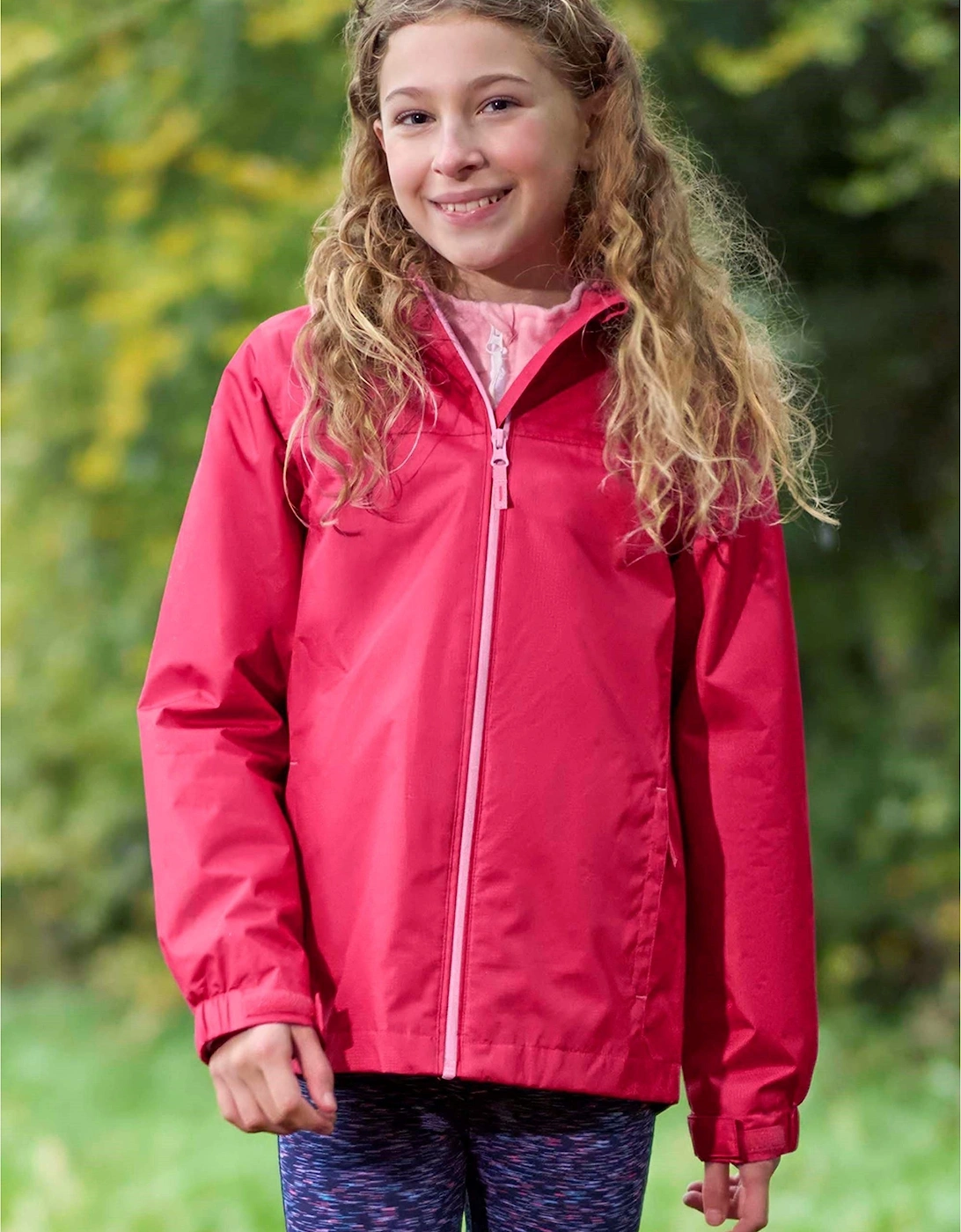 Mountain Warehouse Boys Pink 'S Childrens/ Torrent Waterproof Jacket  Size 13 Years Kids