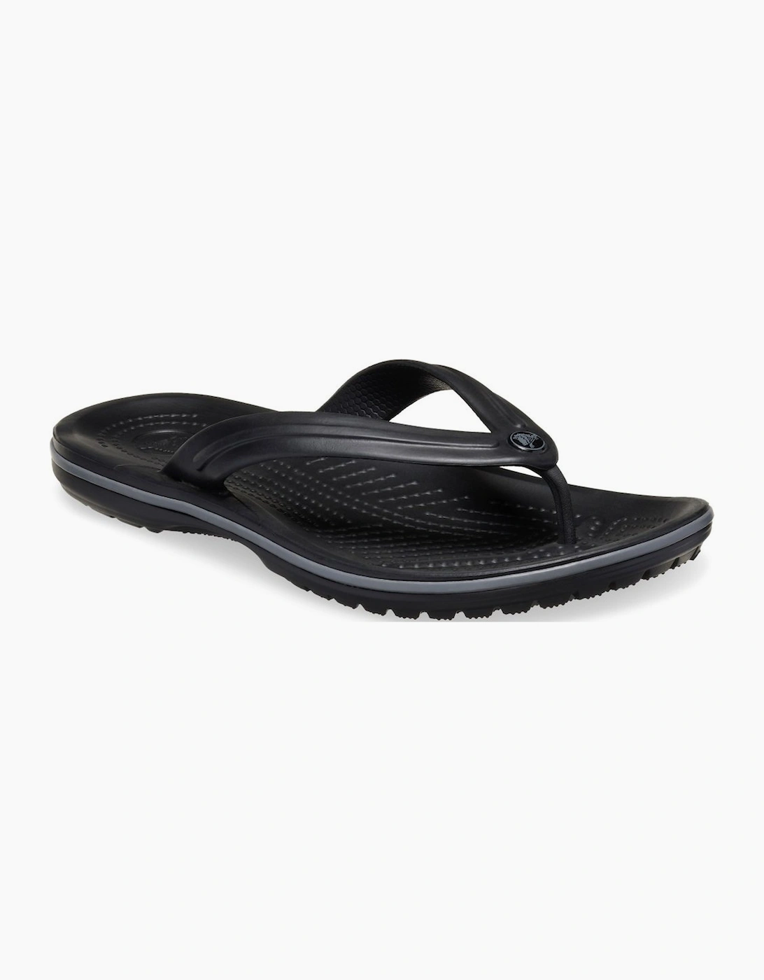 Crocs Women's Black Crocband Flip Toe Post Sandals - Size: 7