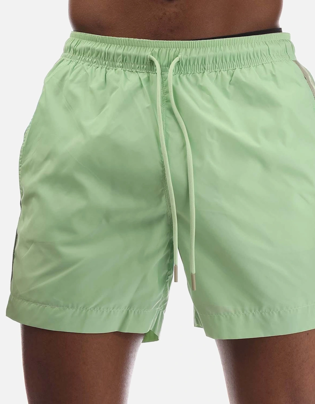 Hugo Boss Men's Fab Logo Tape Swim Shorts - Green - Size: 32/30/31