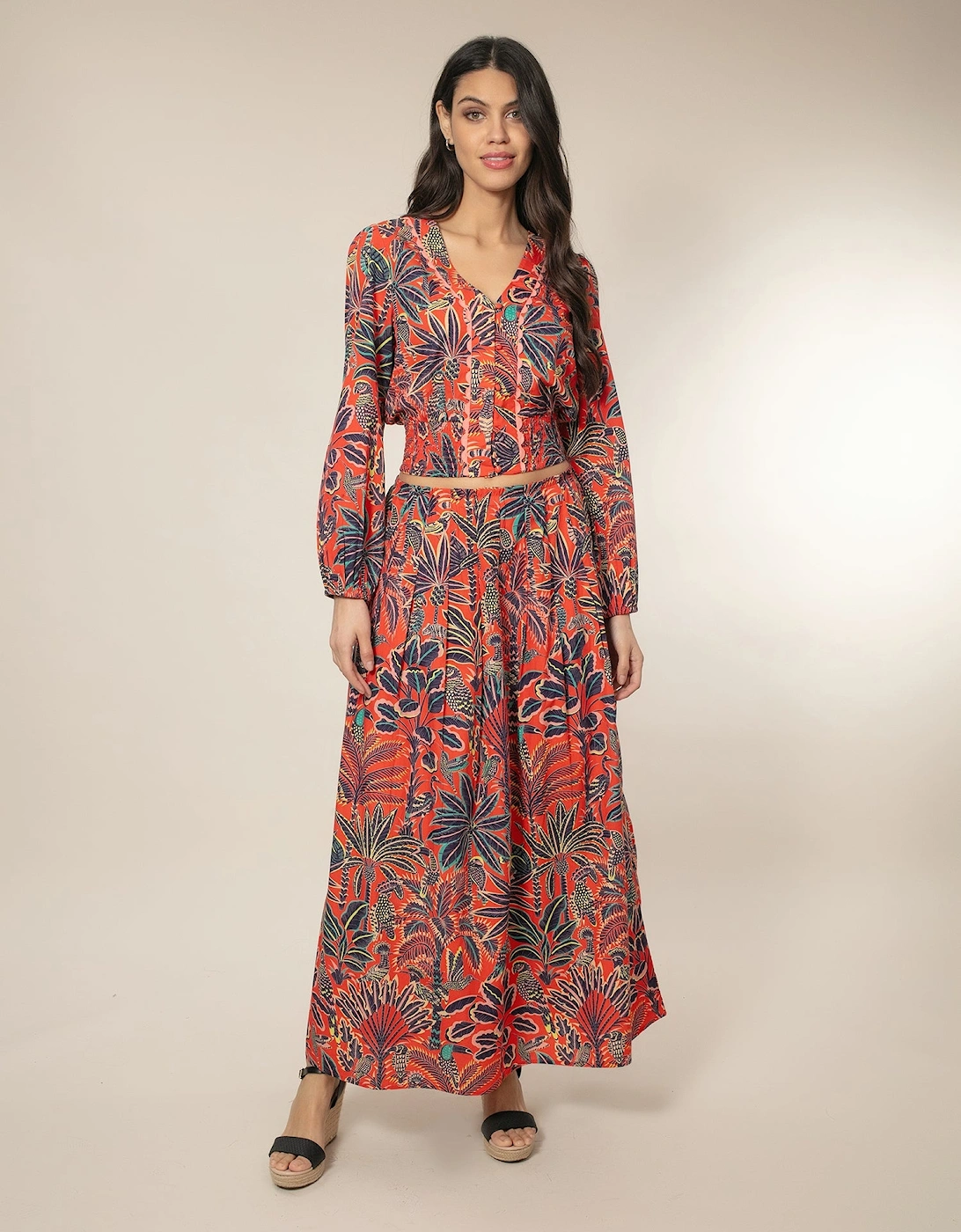 Nooki Design Women's Bexley Skirt - Red Mix - Size: 14