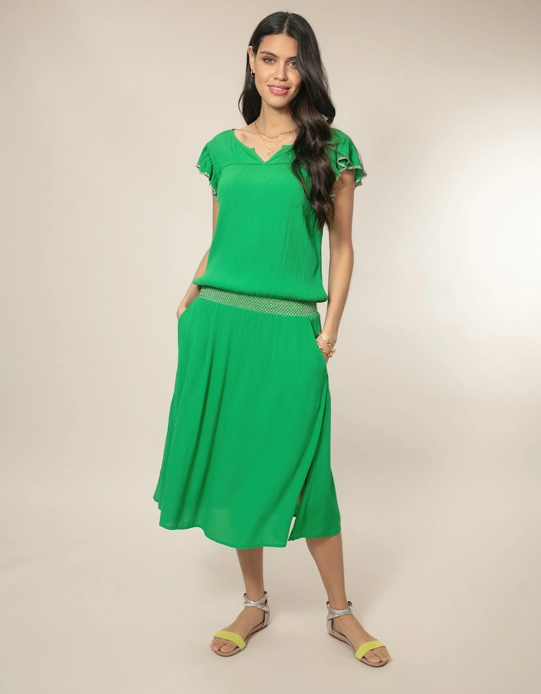 Nooki Design Women's Rumba Dress - Green - Size: 14