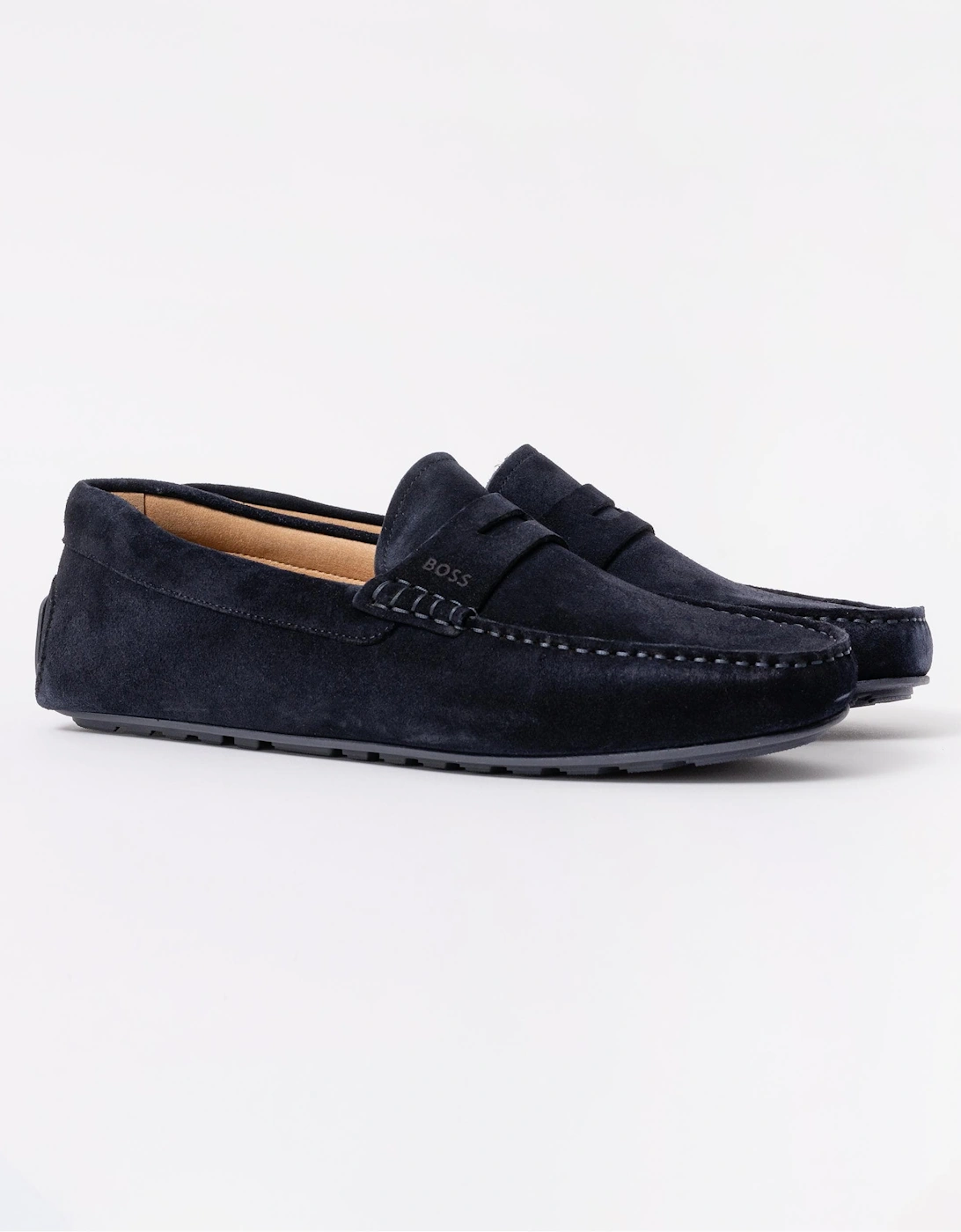BOSS Orange Noel Mens Suede Driving Moccasins