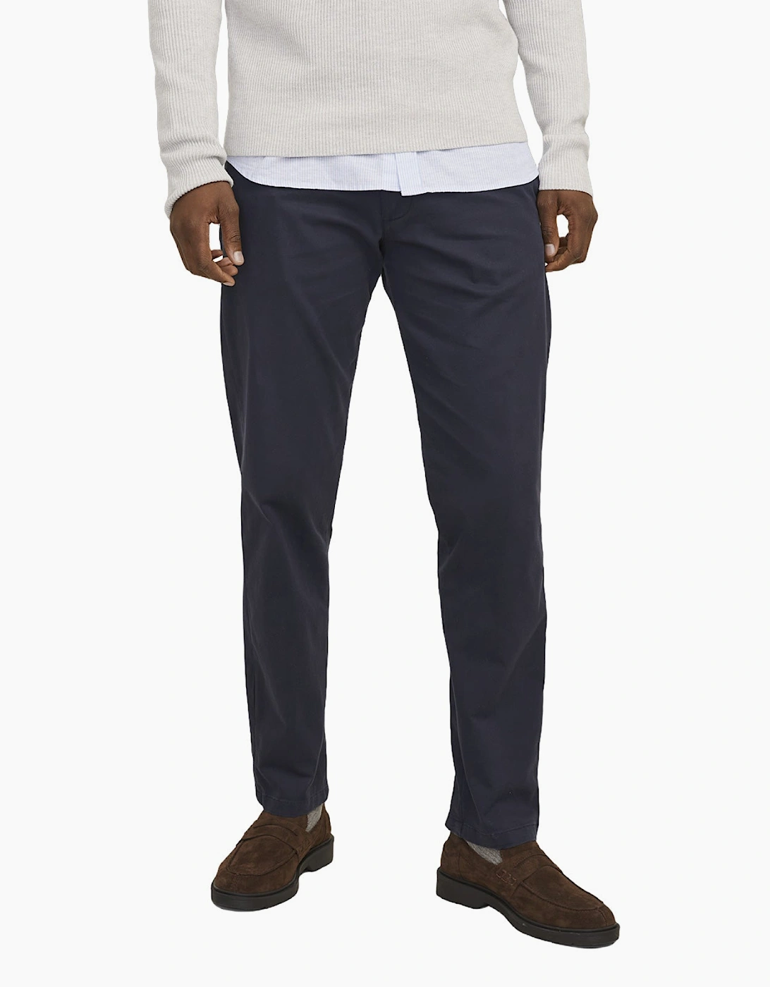 Jack & Jones Men's Navy Kane Barret Chinos - Size 32 L