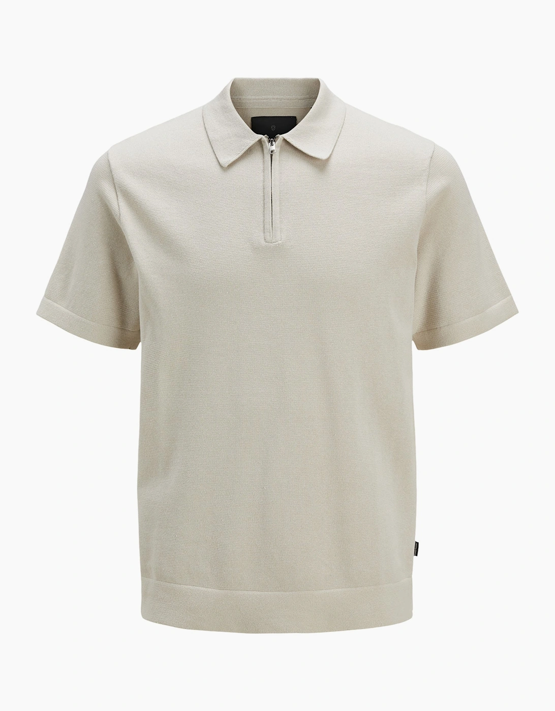 Jack & Jones Men's Jack & Jones Mens Blamilano Spring Knit Short Sleeve Polo Shirt - Tan