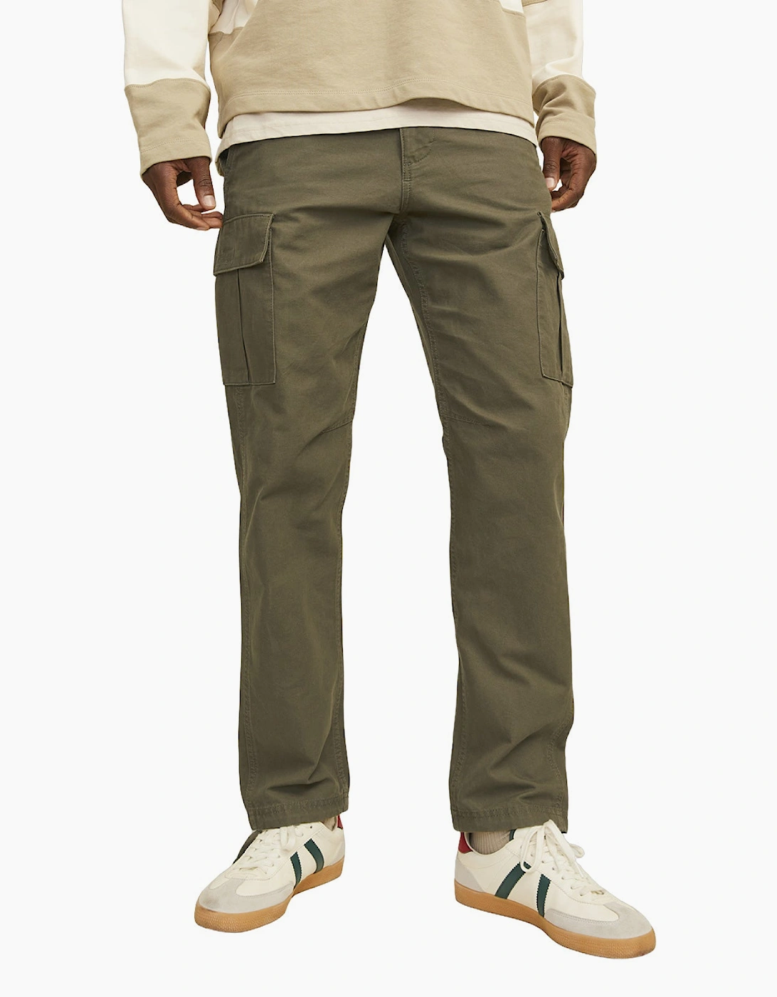 Jack & Jones Men's Green Kane Barkley Cargos - Size: 32