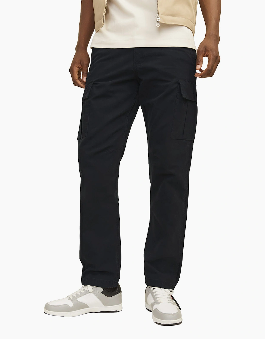 Jack & Jones Men's Black Kane Barkley Cargos - Size: 32