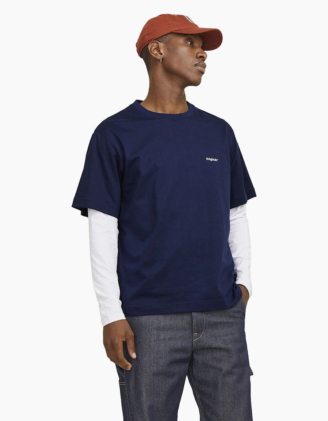 Jack & Jones Men's Jack & Jones Mens Paros Easter Sketch Short Sleeve T-Shirt - Navy