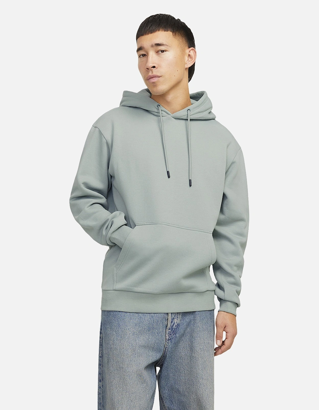 Men's Jack & Jones Mens Bradley Sweat Hoodie - Green - Size: 42/Regular