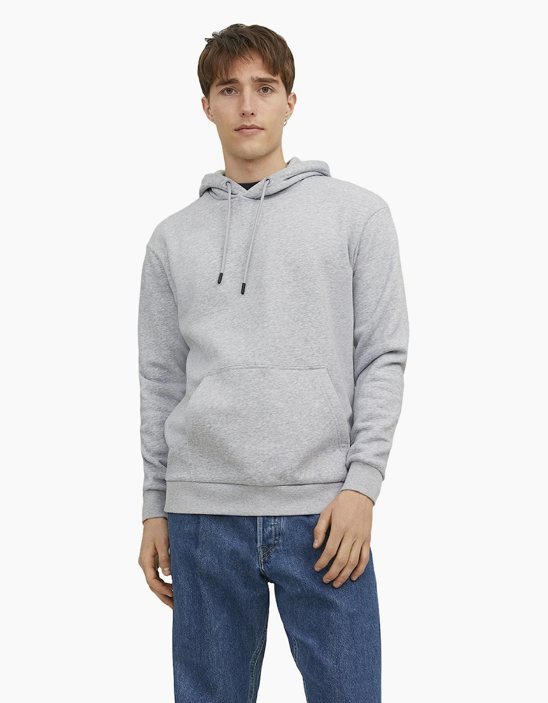 Jack & Jones Men's Grey Bradley Sweat Hoodie  2XL