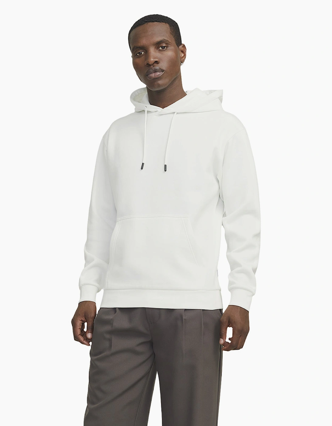 Jack & Jones Men's White Bradley Sweat Hoodie - : 42/Regular Xl