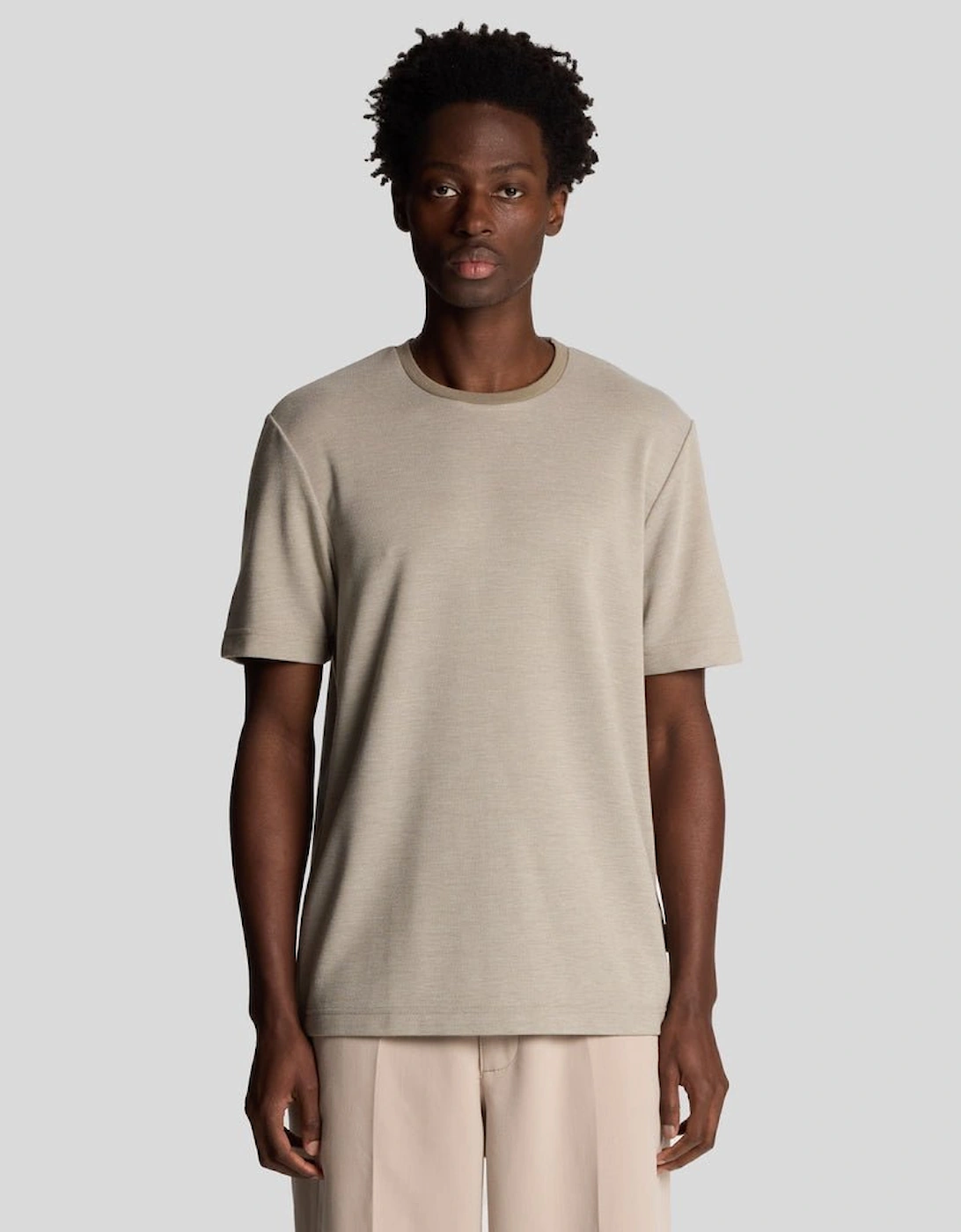 Lyle And Scott Men's Two Tone T-Shirt - Brown - Size: 34