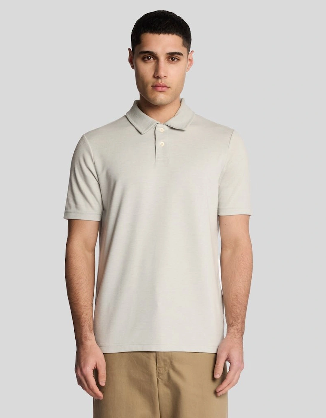 Lyle And Scott Men's White Two Tone Polo Shirt  40 L