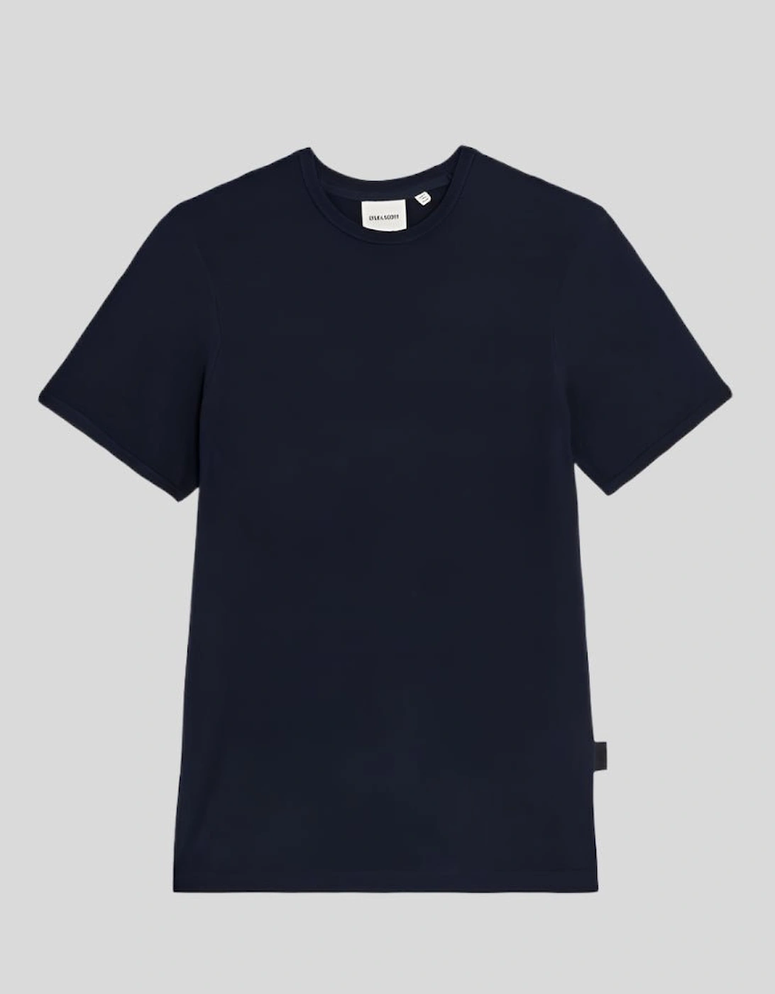 Lyle And Scott Men's Pique Knitted Short Sleeve Jumper - Navy - Size: 34