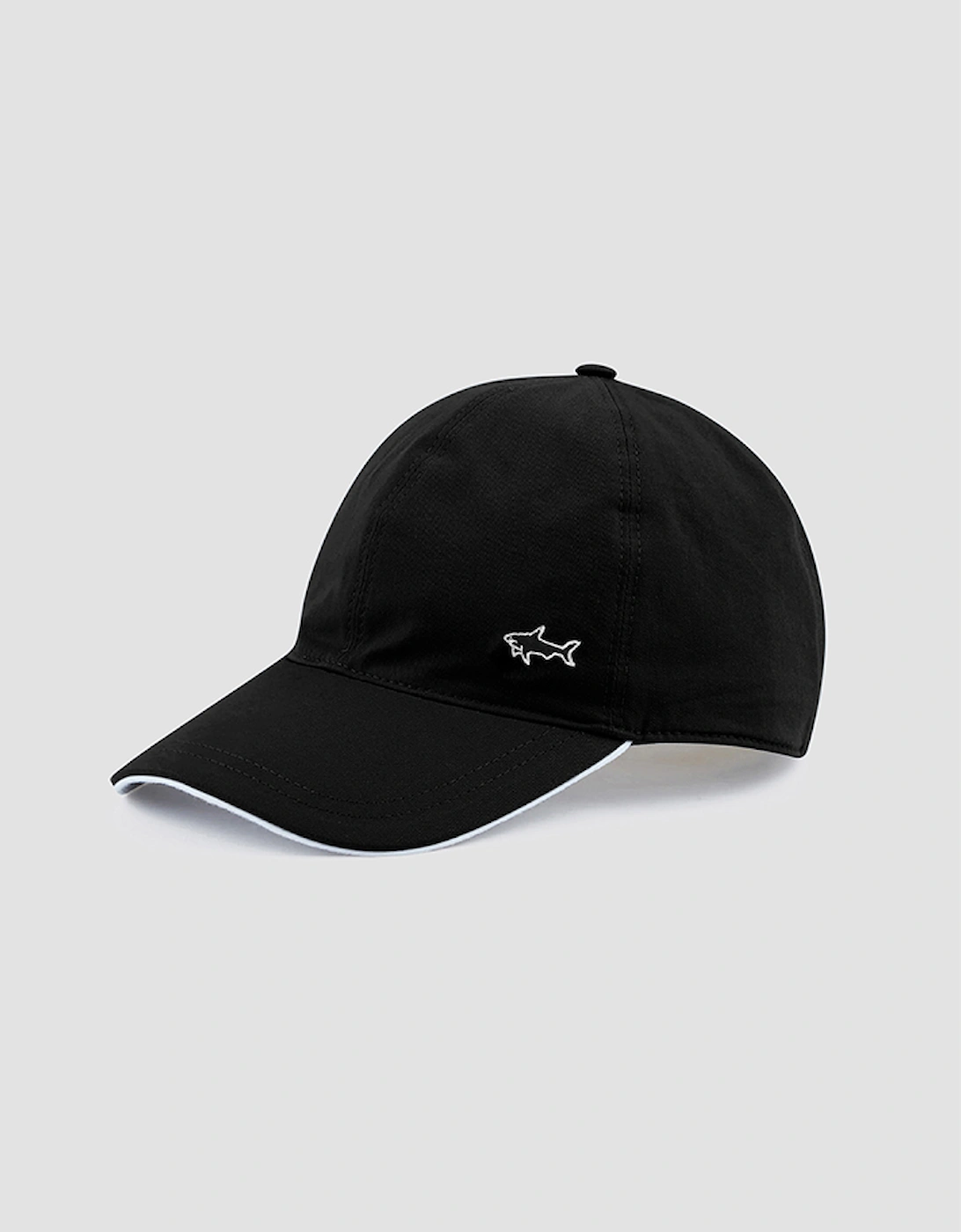 Paul & Shark Men's Black Baseball Cap With Contrast Piping - Size: 62